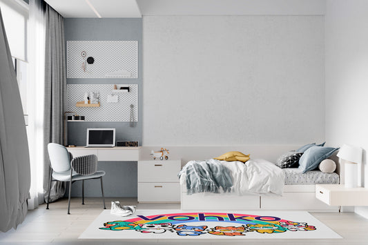 ALFOMBRA DE VINILO RECTANGULAR ARCO IRIS