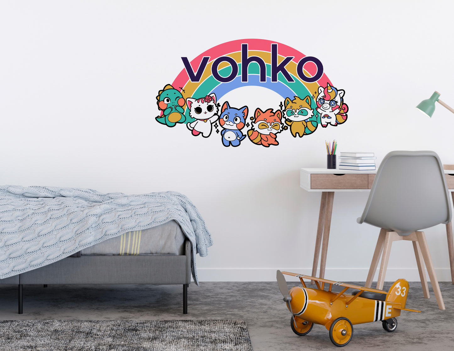 VINILO DECORATIVO ARCO IRIS