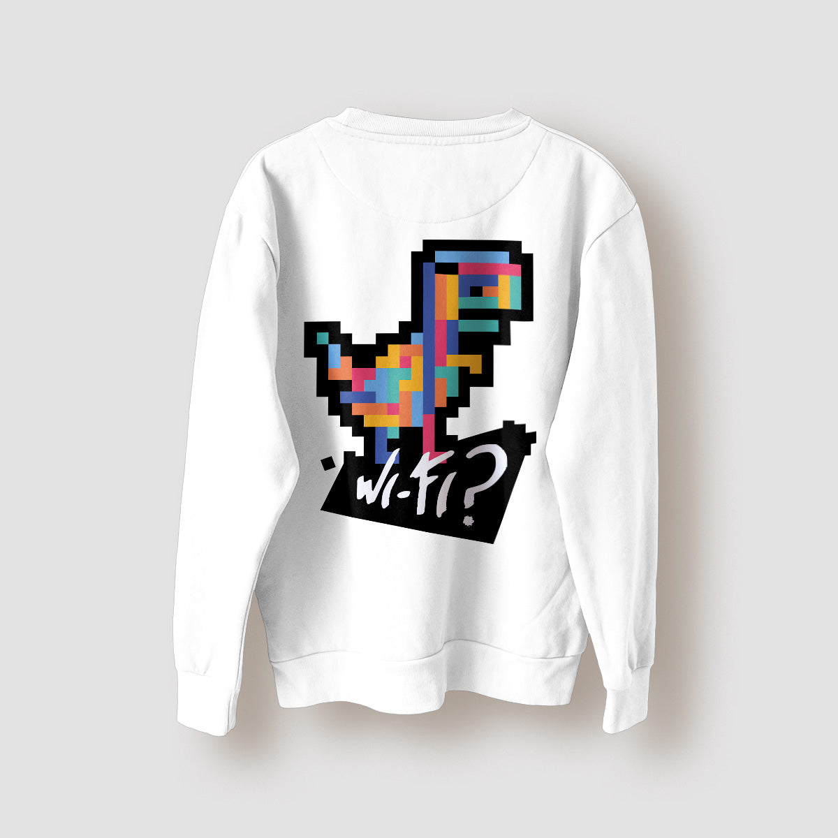 SUDADERA VOHKO DINOTETRIS WIFI BLANCA