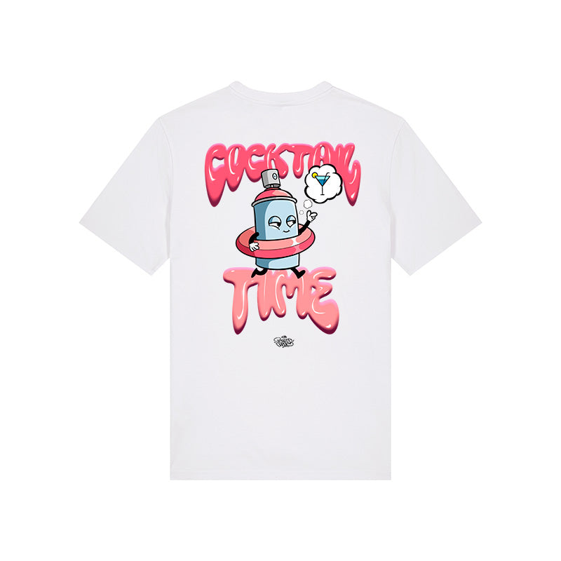 CAMISETA DOPE VOHKO MANGA CORTA COCKTAIL TIME BLANCA