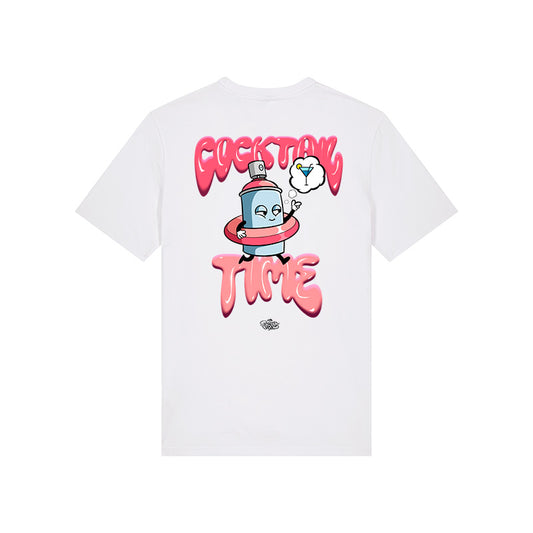 CAMISETA DOPE VOHKO MANGA CORTA COCKTAIL TIME BLANCA