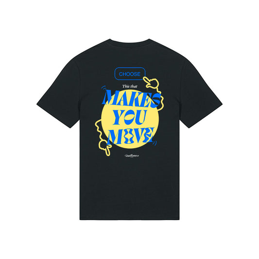 CAMISETA DOPE VOHKO MANGA CORTA MAKES YOUR MOVE NEGRA