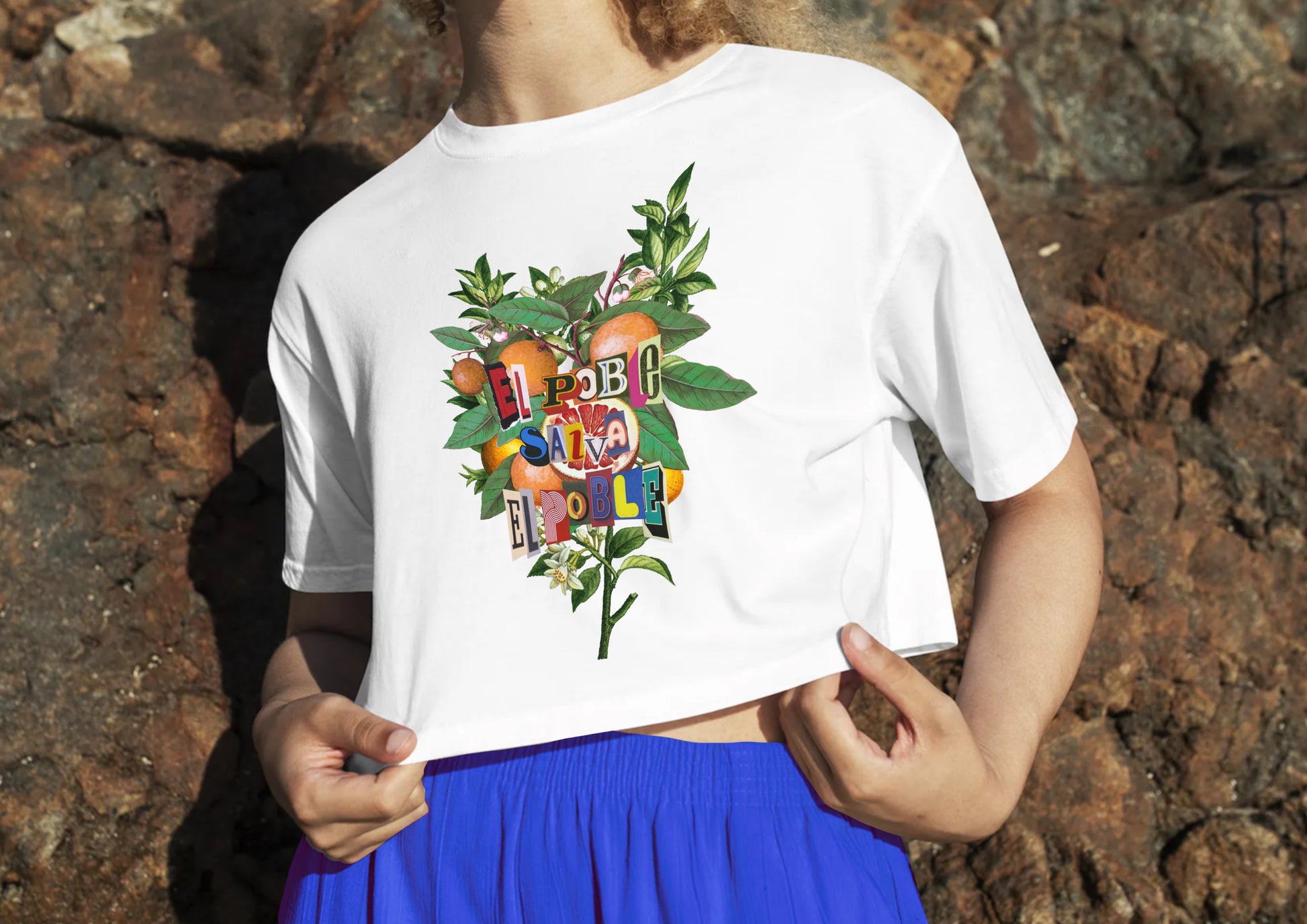 Crop Top Mujer El Poble Salva El Poble