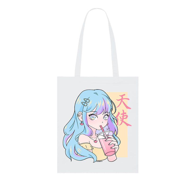 TOTE BAG TESHI EN COLOR BLANCO