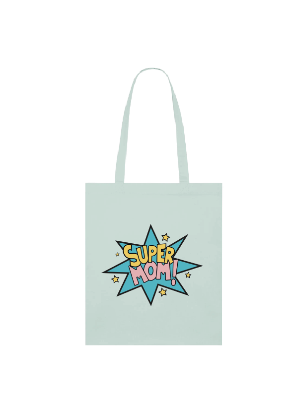 TOTE BAG AZUL CELESTE SUPER MOM | Vohko
