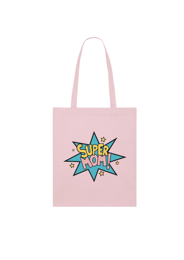 TOTE BAG ROSA SUPER MOM | Vohko
