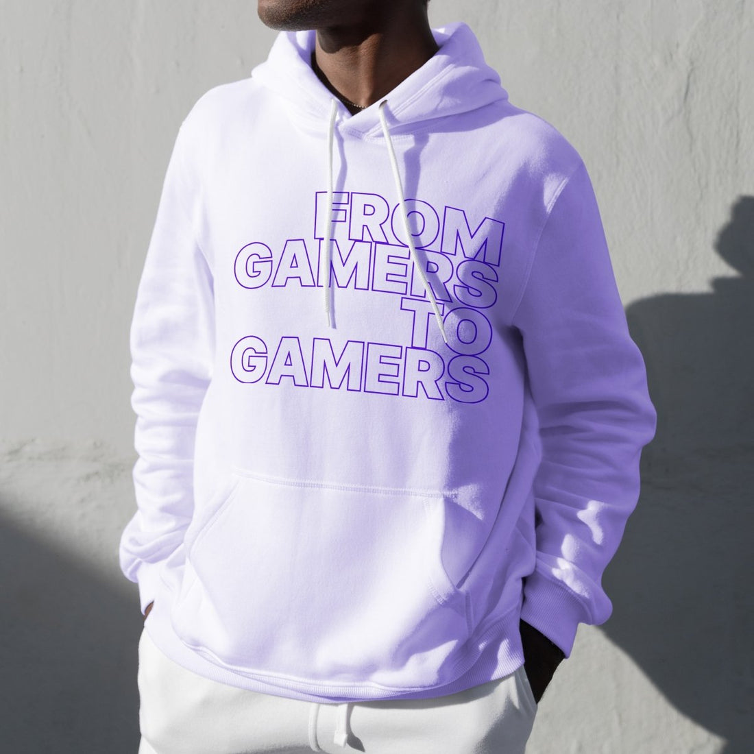 Sudadera con texto "From Gamers To Gamers"